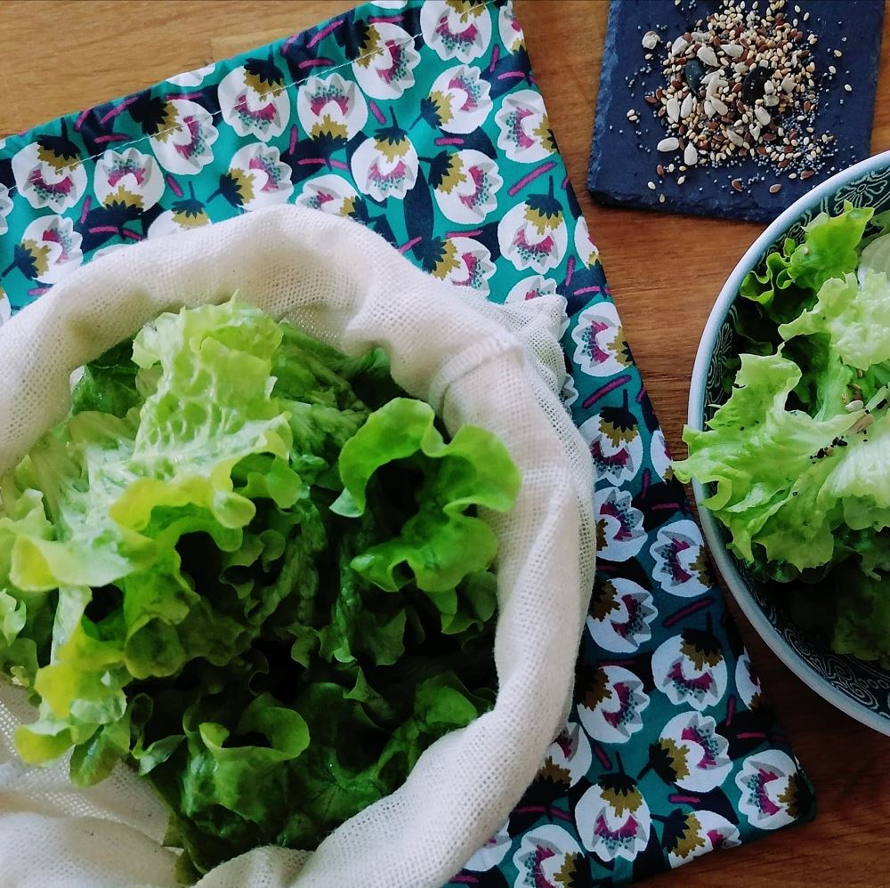 Sac de conservation fraicheur, sac à salade, sac à légumes, zero dechet -   France