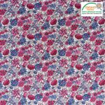 tissu coton enduit apolline bleu et rouge
